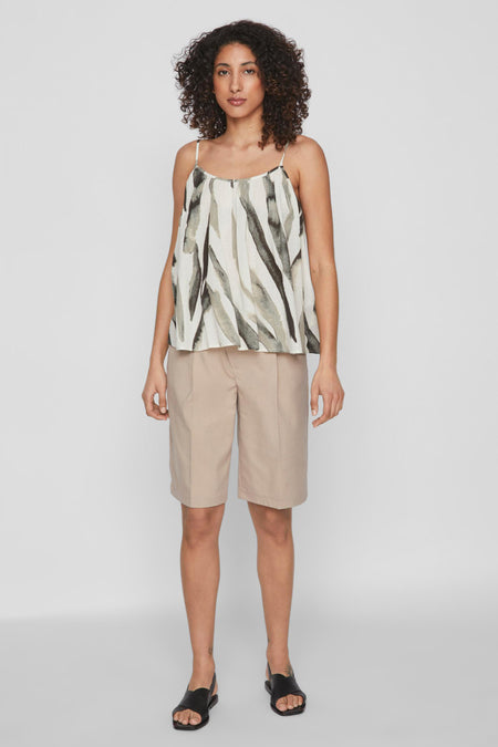 Blouse (korte mouwen) Ecru - ROUGE VILA®