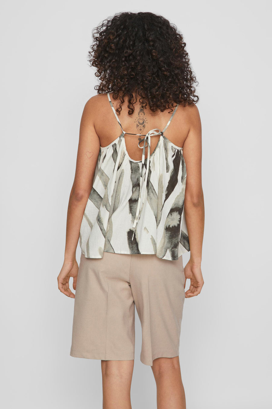 Blouse (korte mouwen) Ecru - ROUGE VILA®