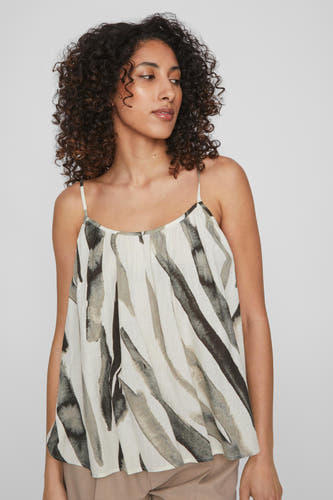 Blouse (korte mouwen) Ecru - ROUGE VILA®