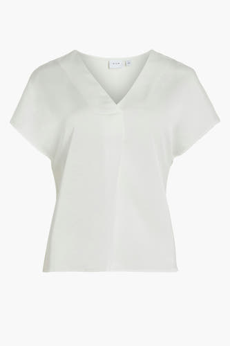 Blouse (korte mouwen) Wit - VILA®