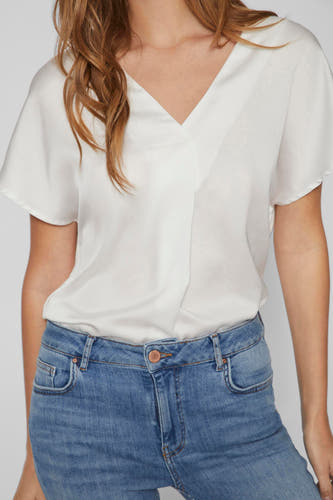 Blouse (korte mouwen) Wit - VILA®