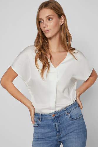 Blouse (korte mouwen) Wit - VILA®