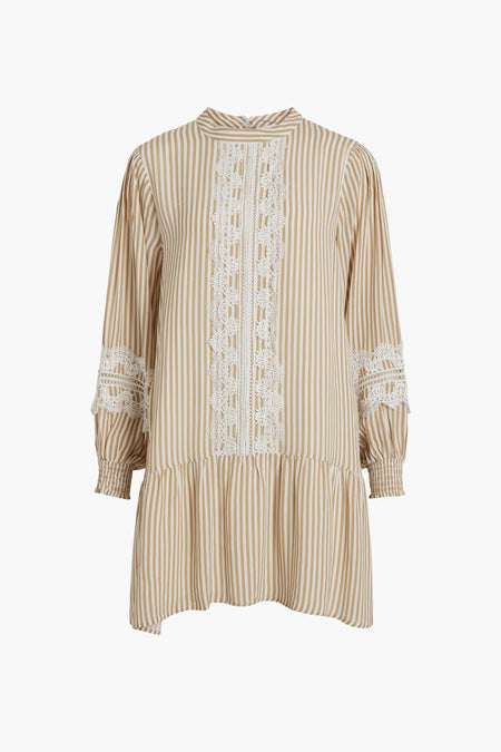 Kleedjes (lange mouwen) Beige - VILA®
