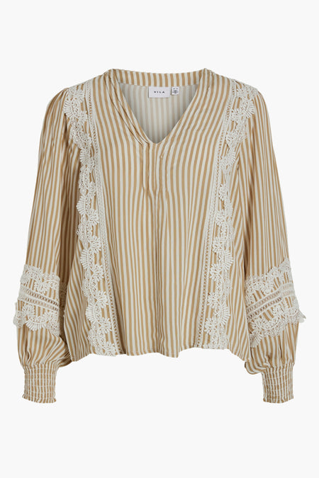 Blouse (lange mouwen) Beige - VILA®