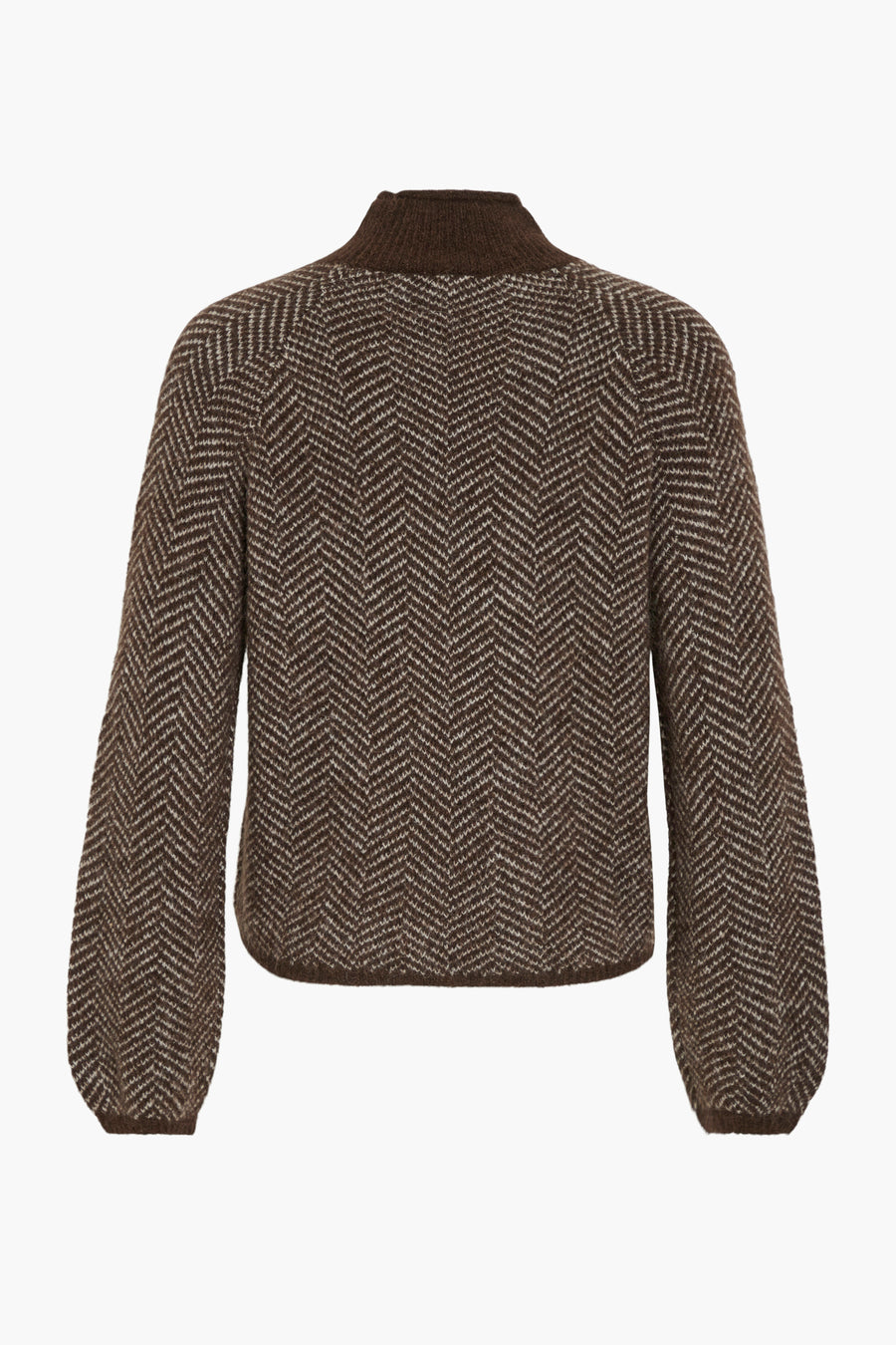 Trui met rolkraag Bruin - VILA®