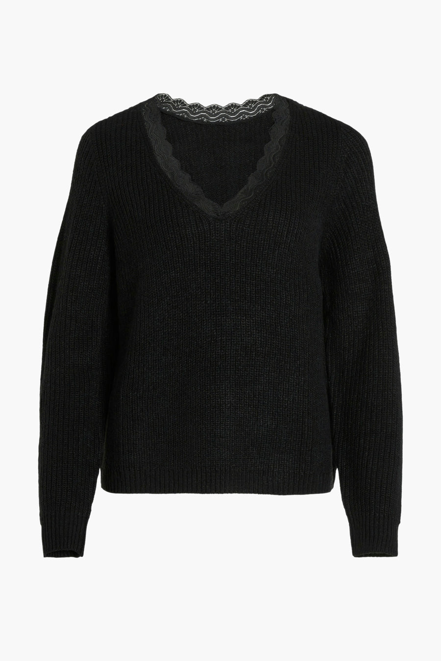 Trui met V-hals Zwart - VILA®