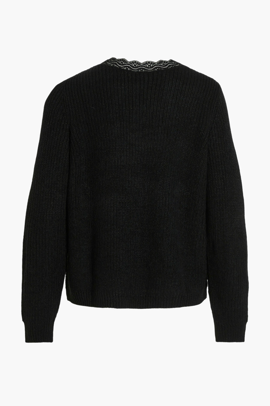 Trui met V-hals Zwart - VILA®