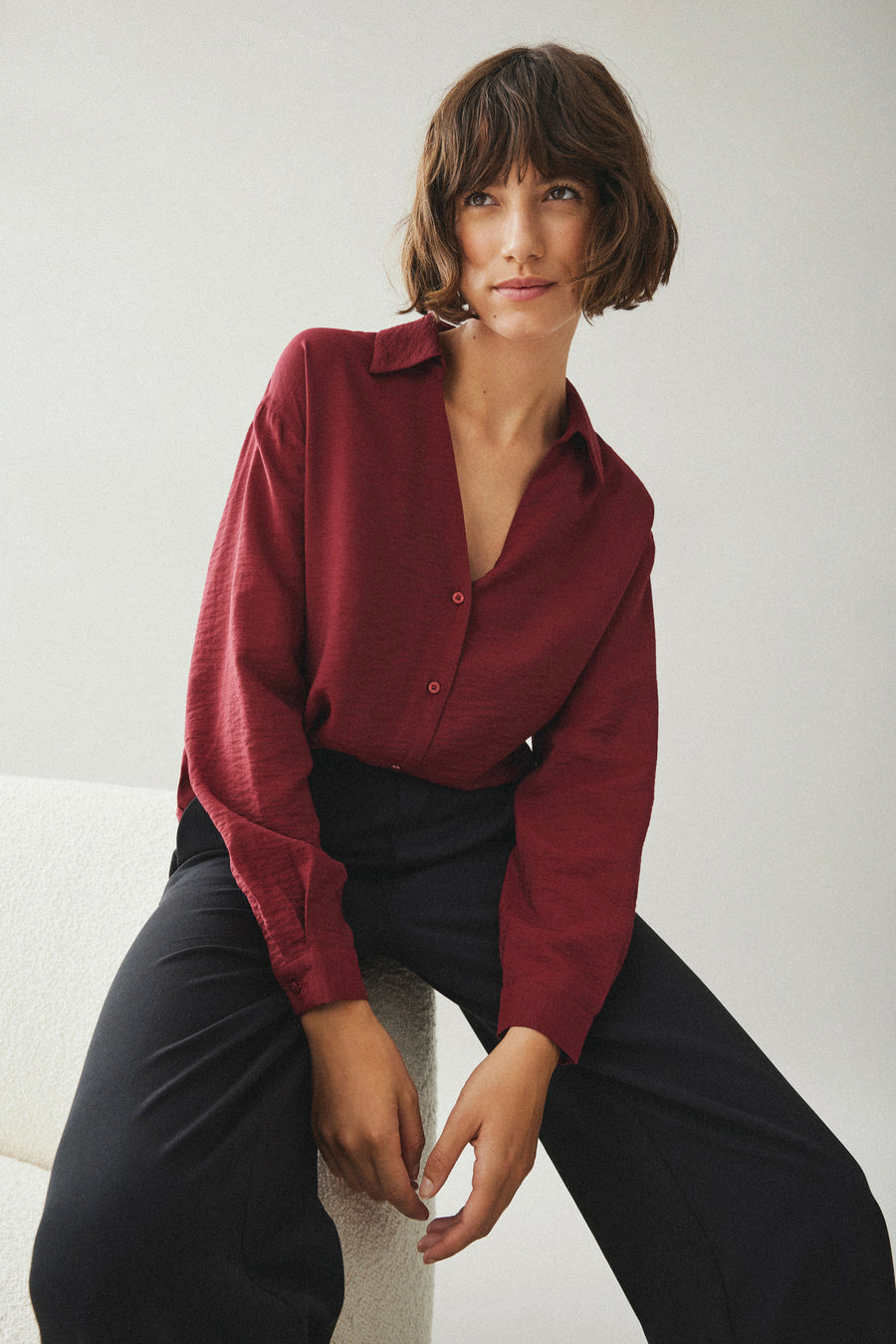 Hemd (lange mouwen) Rood - VILA®