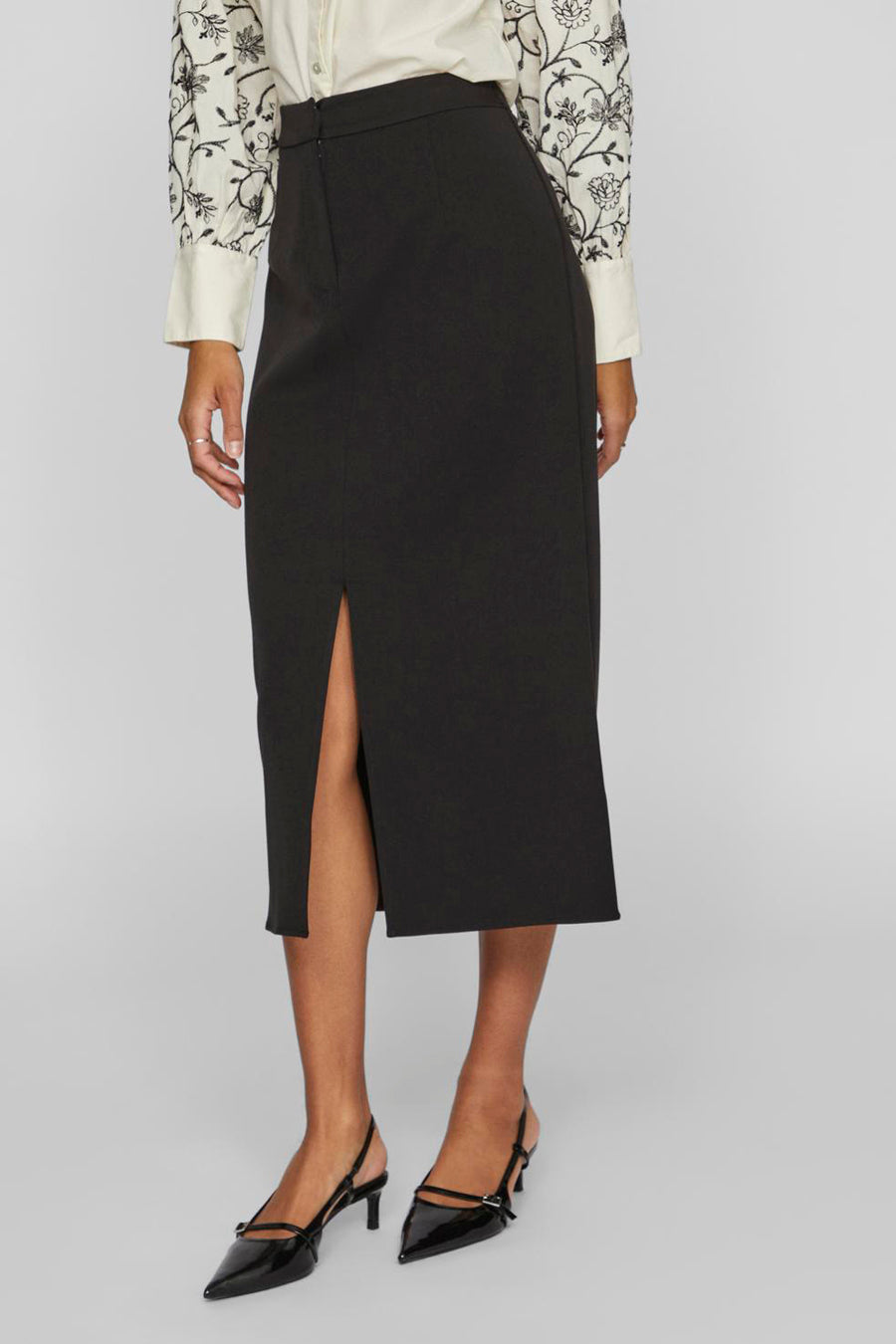 Rok (lang) Zwart - VILA®