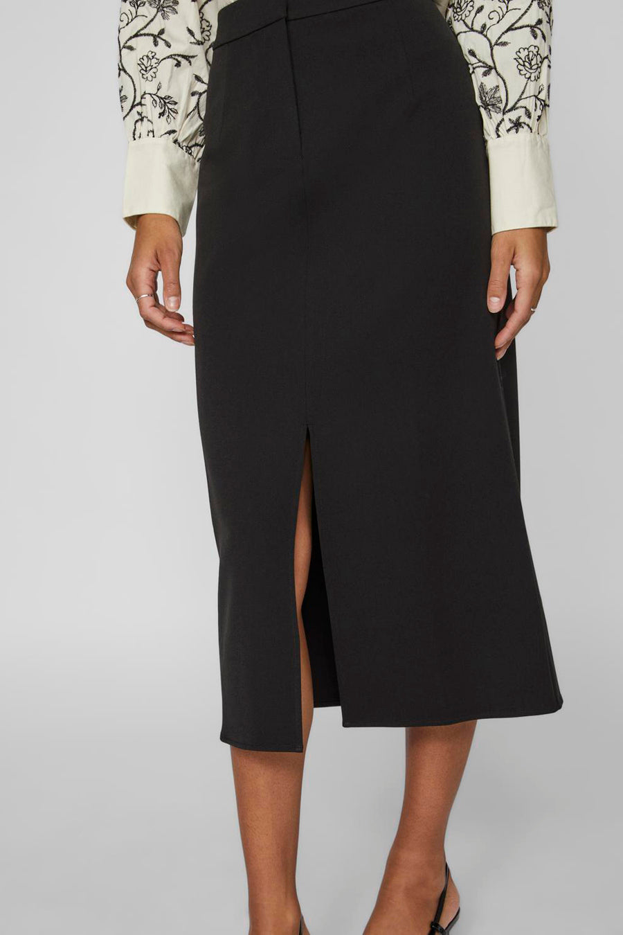 Rok (lang) Zwart - VILA®