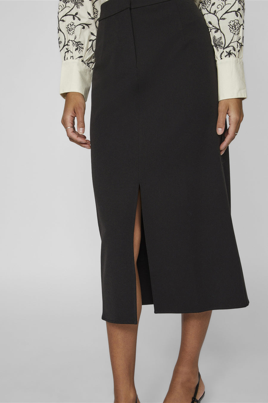 Rok (lang) Zwart - VILA®