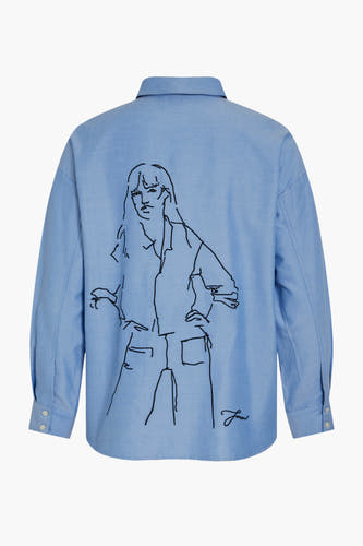 Hemd (lange mouwen) Blauw - VILA®