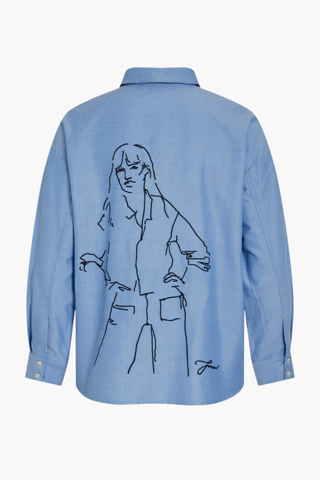 Hemd (lange mouwen) Blauw - VILA®
