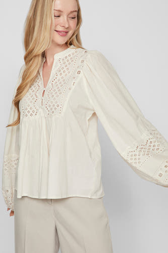 Blouse (lange mouwen) Ecru - VILA®
