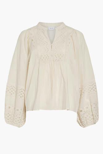 Blouse (lange mouwen) Ecru - VILA®