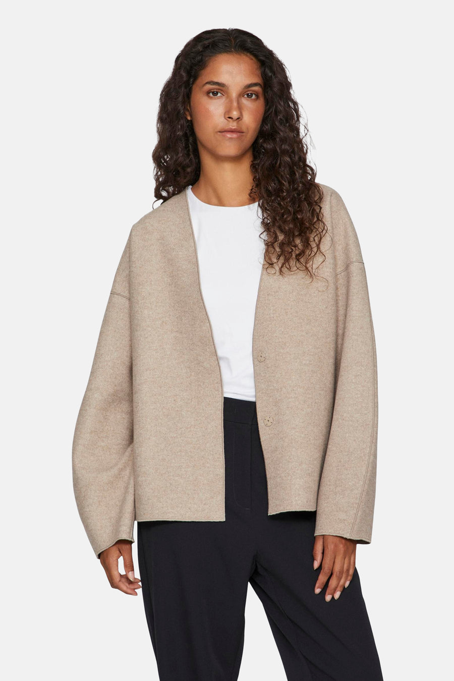 Korte jas Beige - VILA®