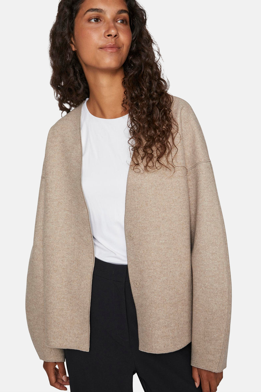 Korte jas Beige - VILA®