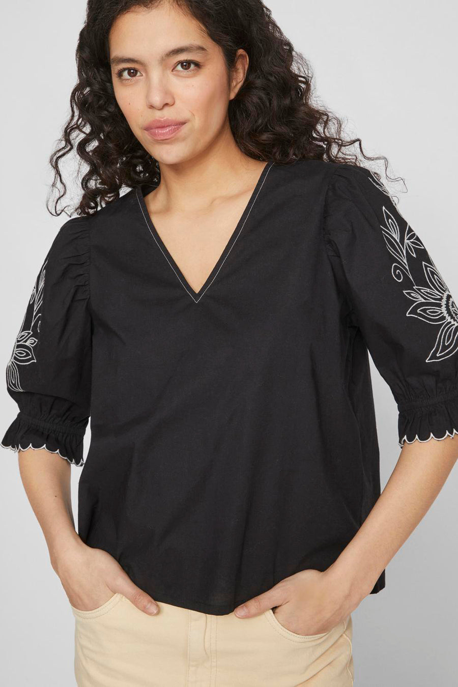 Blouse 3/4 Zwart - VILA®