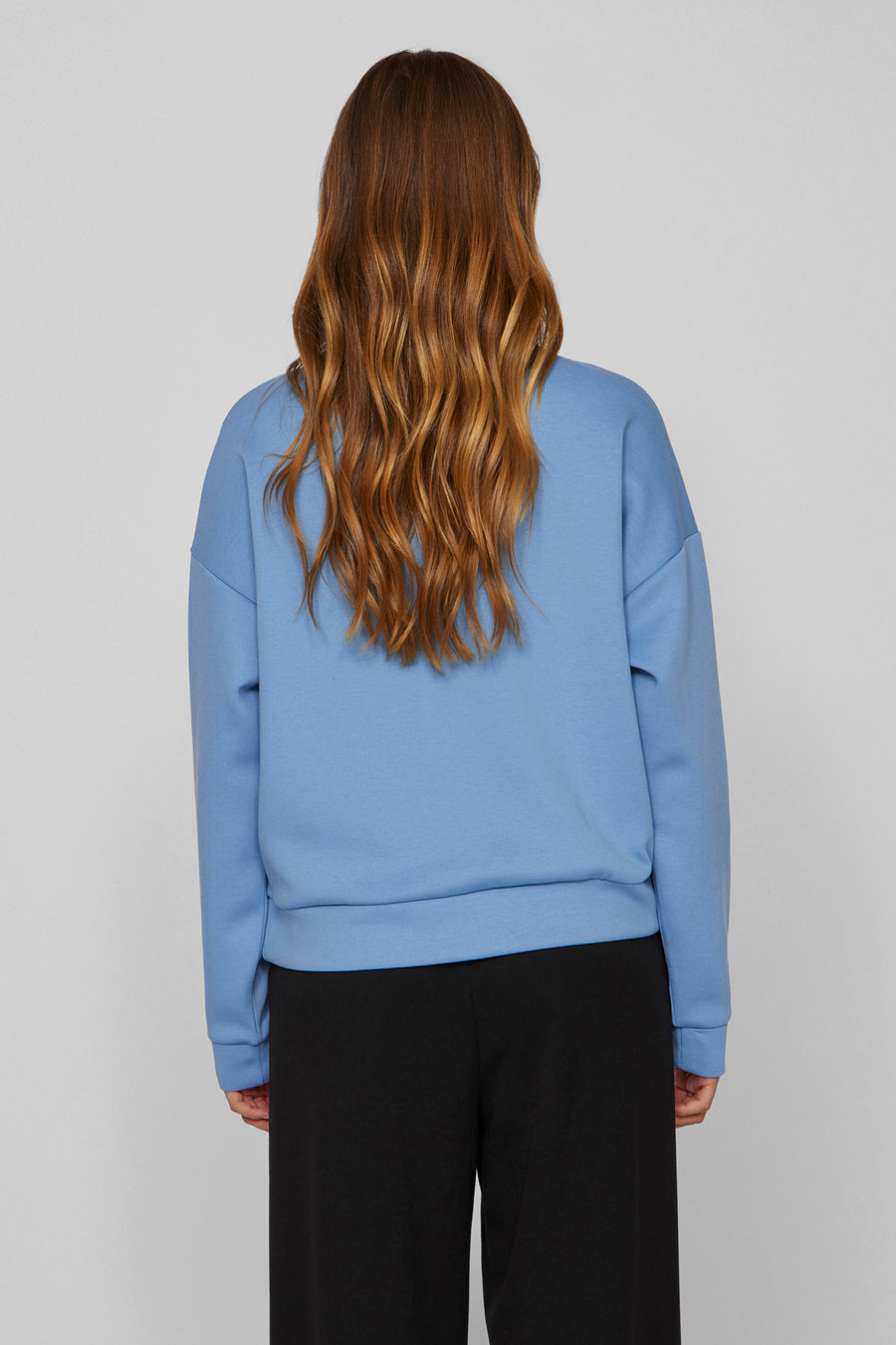Sweater met ronde hals Blauw - VILA®