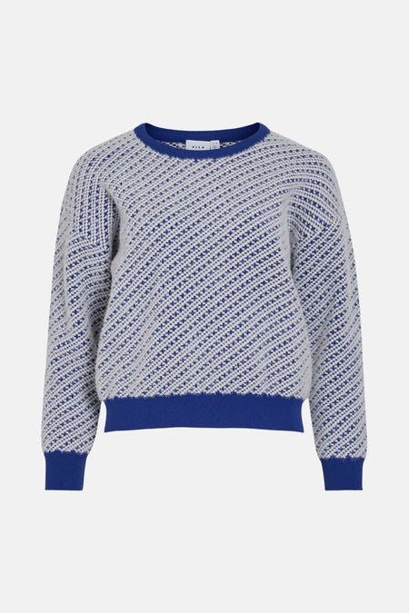Trui met ronde hals Blauw - VILA®