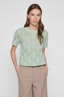 VICOTTI S/S O-NECK KNIT TOP - NOOS