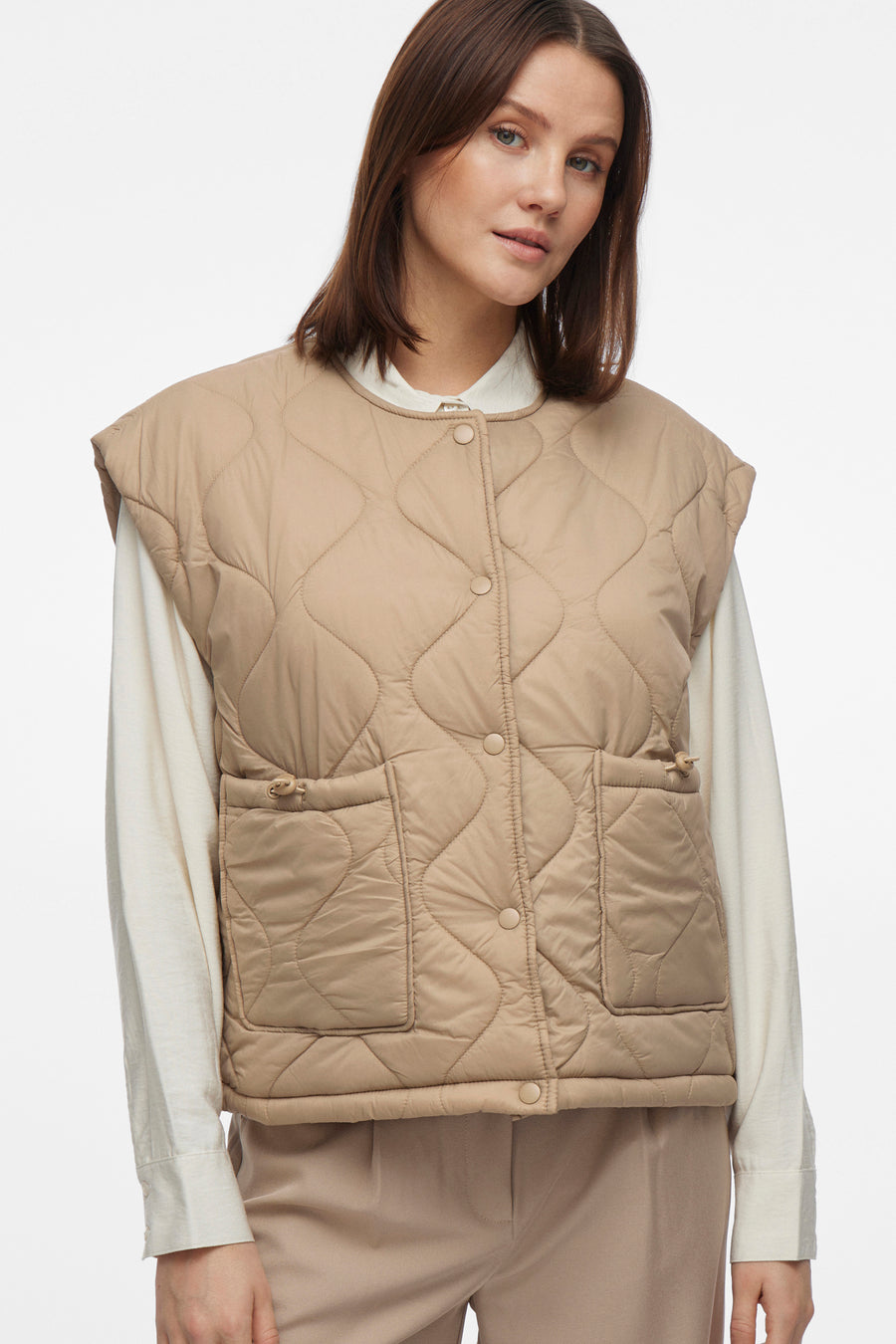 Korte jas Beige - VILA®