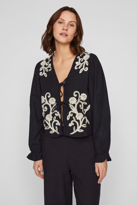 Blouse (lange mouwen) Zwart - VILA®
