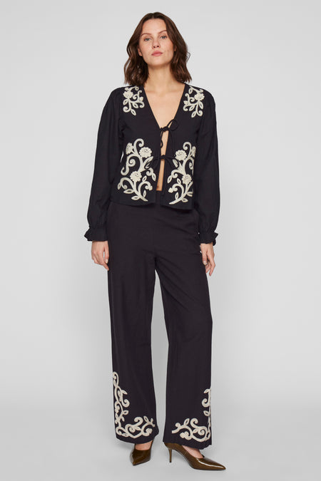 Blouse (lange mouwen) Zwart - VILA®