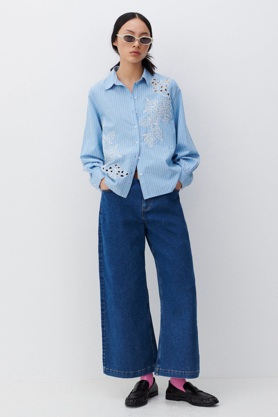 Hemd (lange mouwen) Blauw - VILA®