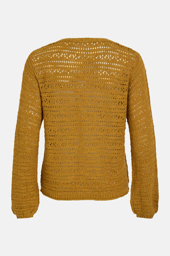Trui met V-hals Bruin - VILA®