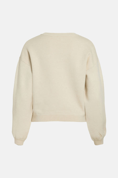 Trui met ronde hals Beige - VILA®