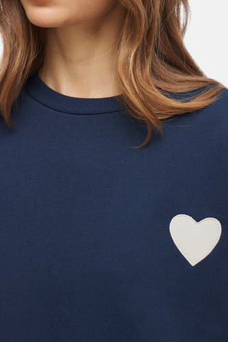 Sweater met ronde hals Blauw - VILA®