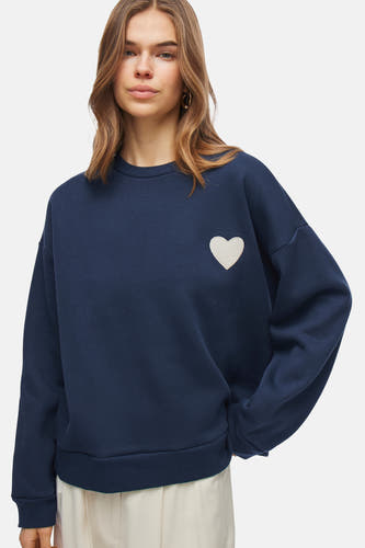 Sweater met ronde hals Blauw - VILA®