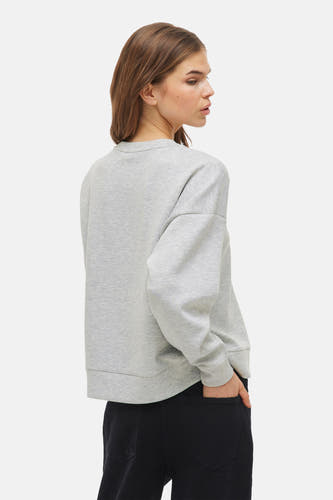 Sweater met ronde hals Grijs - VILA®