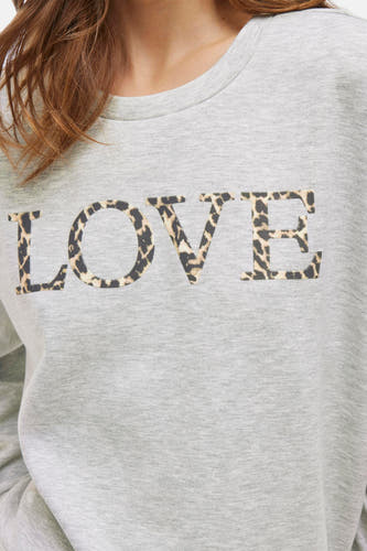 Sweater met ronde hals Grijs - VILA®