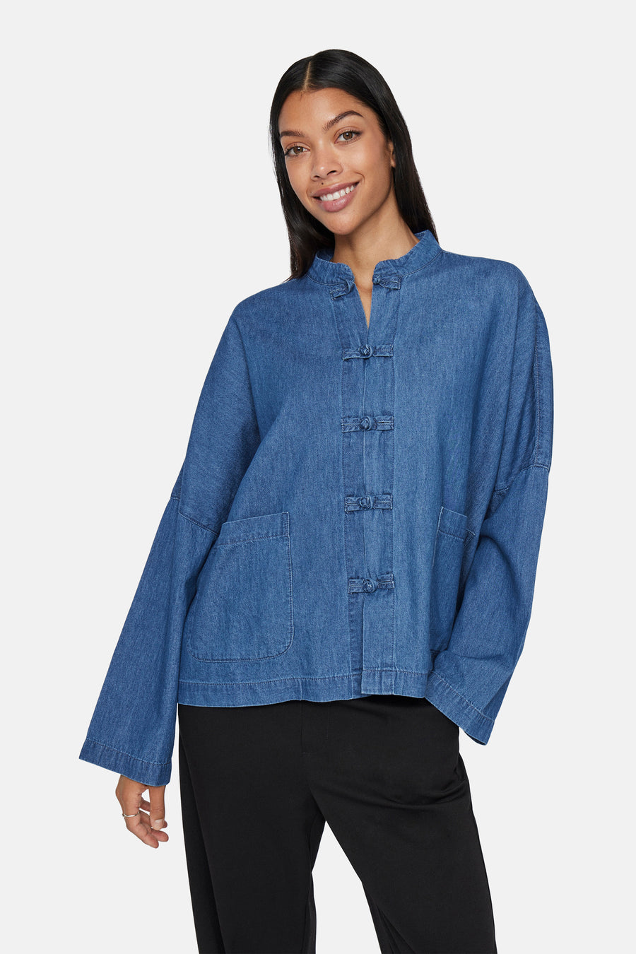 Jeanshemd Mid blue denim - VILA®