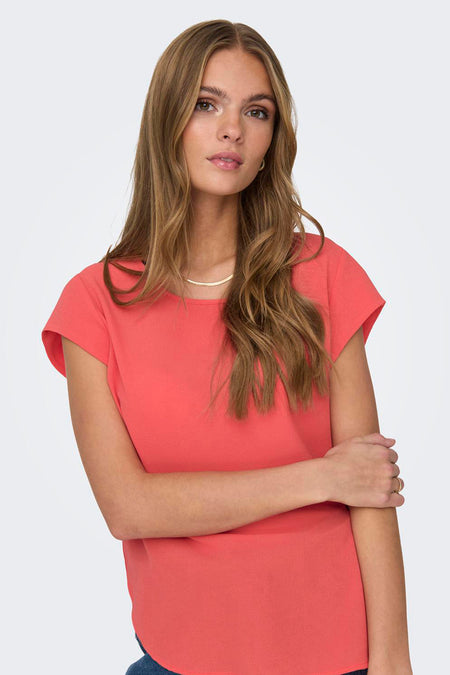 Blouse (korte mouwen) Rood - ONLY®