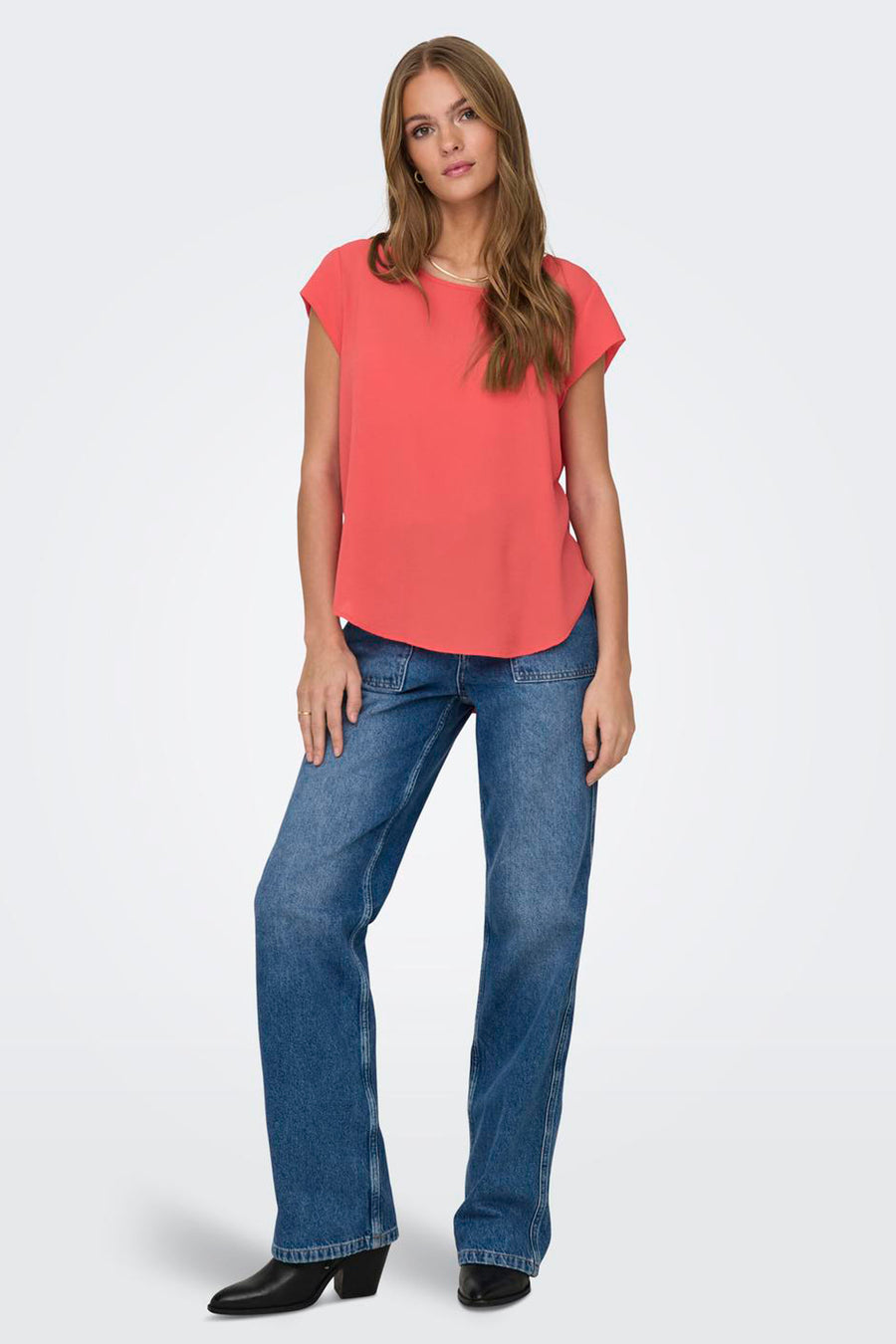 Blouse (korte mouwen) Rood - ONLY®