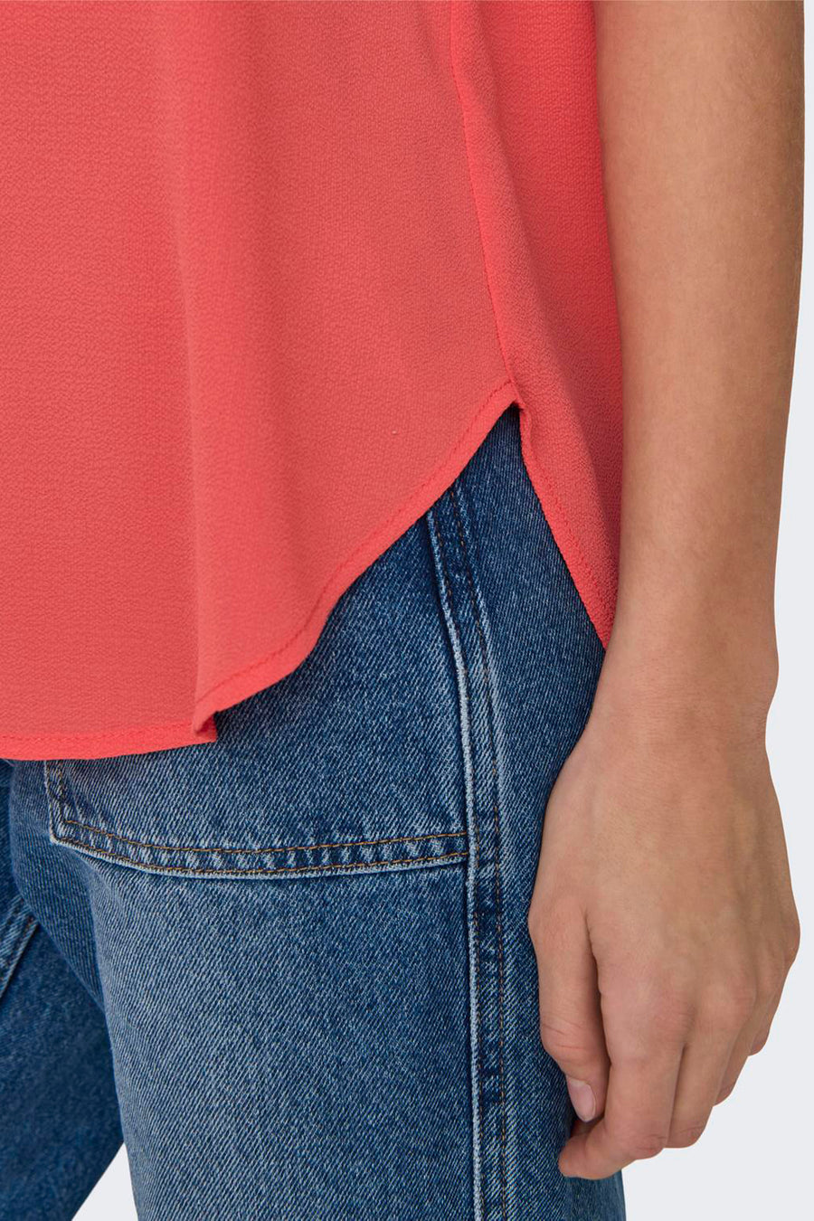 Blouse (korte mouwen) Rood - ONLY®