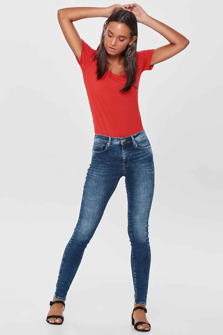 Skinny jeans - dark blue denim