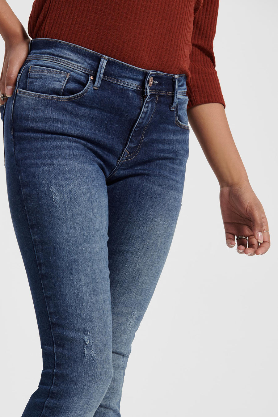 Skinny jeans - dark blue denim