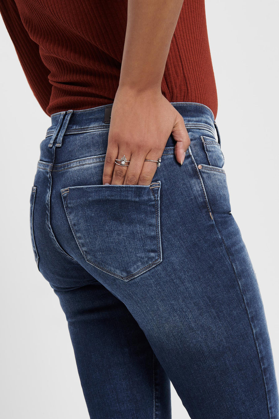 Skinny jeans - dark blue denim