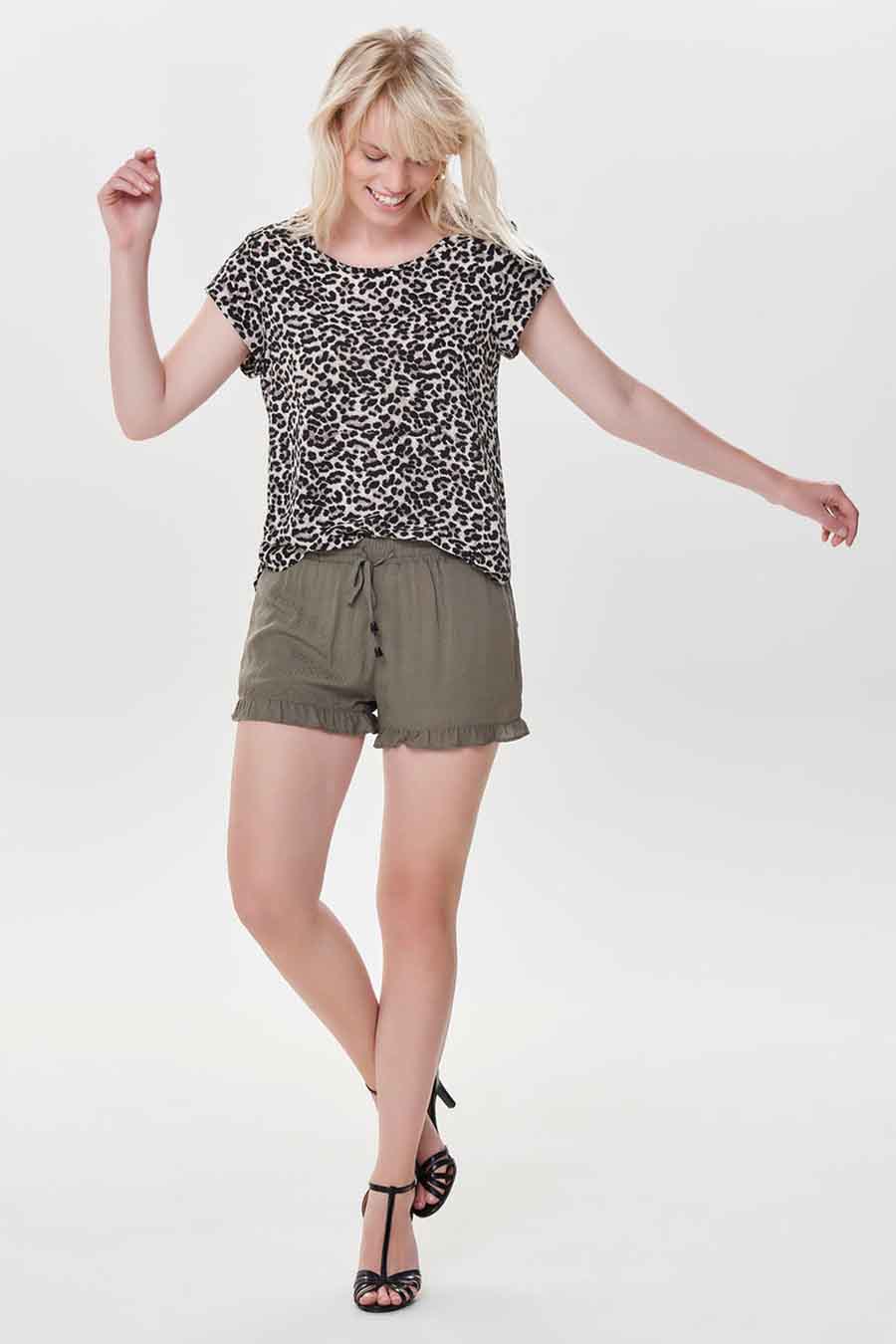 Blouse (korte mouwen) Bruin - ONLY®