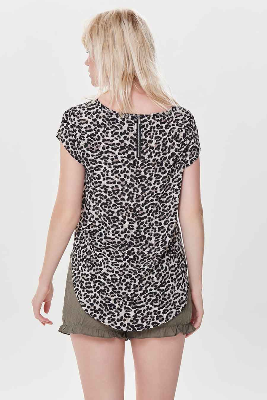 Blouse (korte mouwen) Bruin - ONLY®