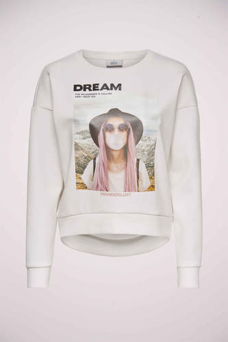 Sweater met ronde hals Wit - ONLY®