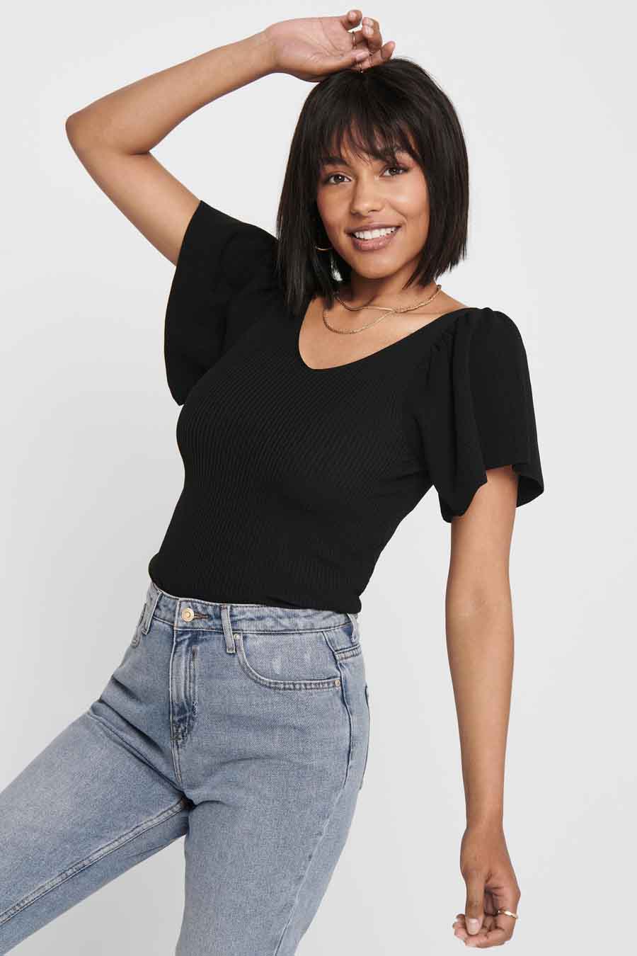 Top (korte mouwen) Zwart - ONLY®