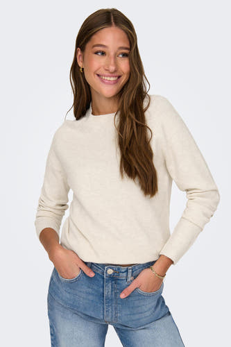Trui met ronde hals Ecru - ONLY®