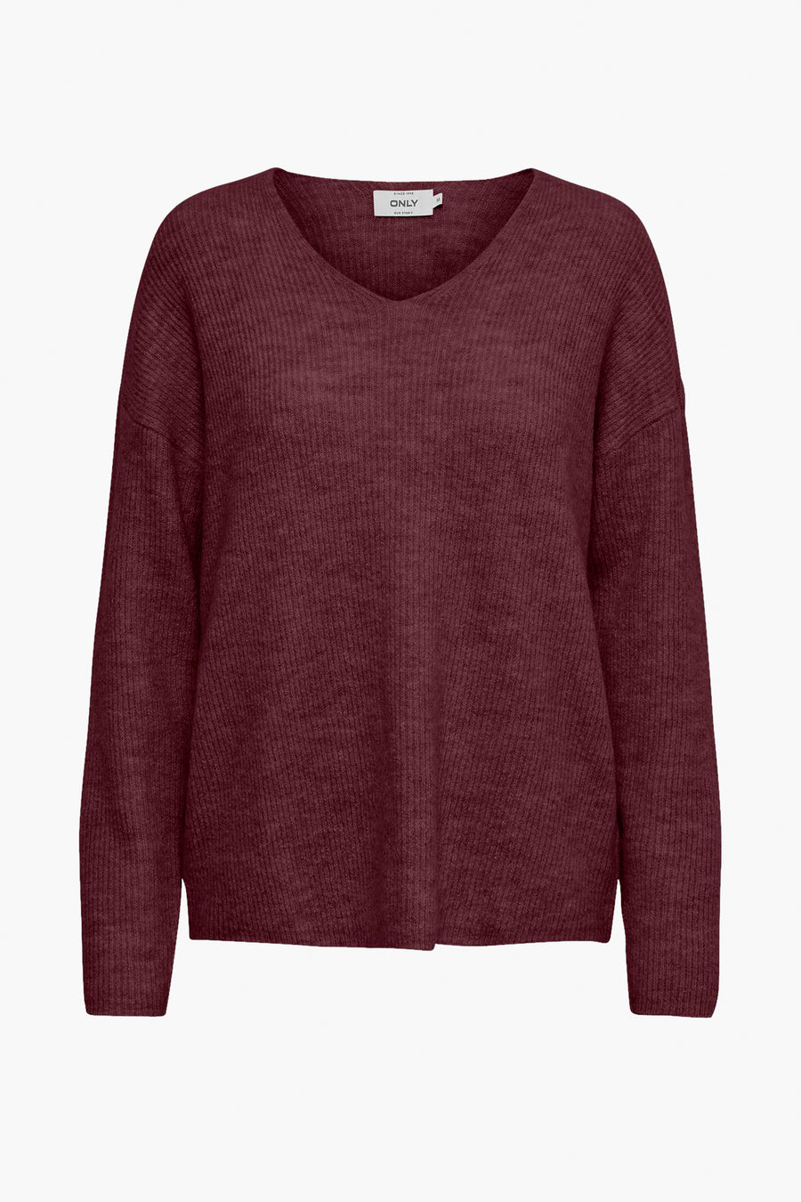 Trui met V-hals Rood - ONLY®