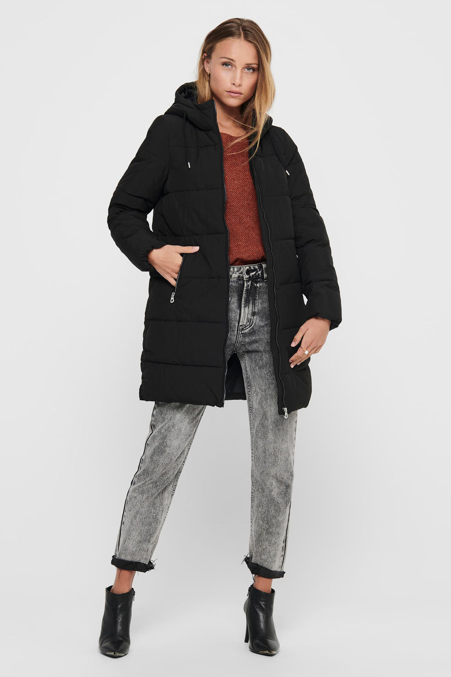 Lange jas Zwart - ONLY®