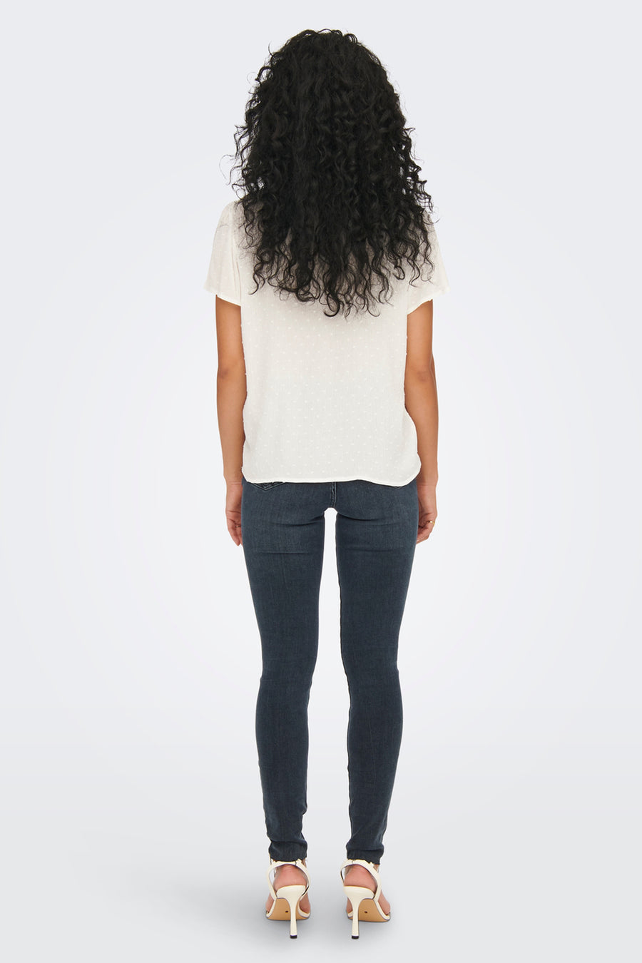 Blouse (korte mouwen) Wit - JDY